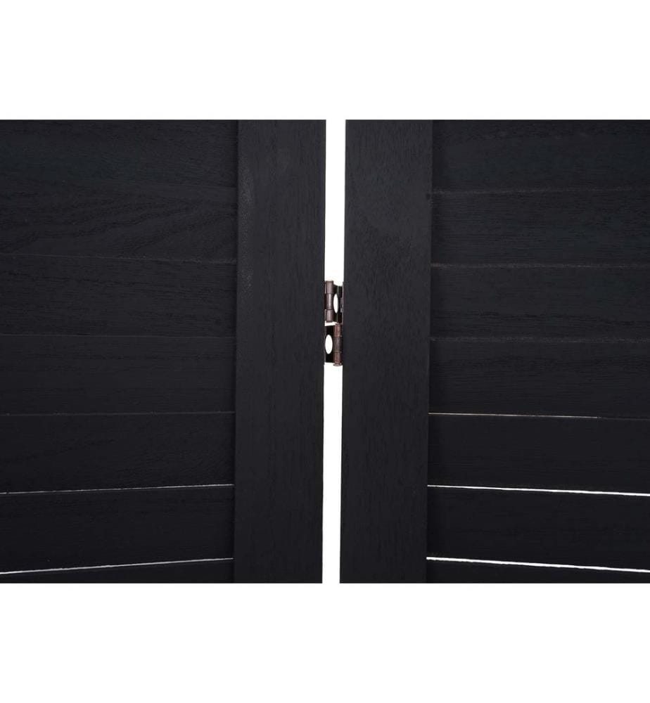 Paravent Cloison Shabby-Look 170x120 cm - anthracite
