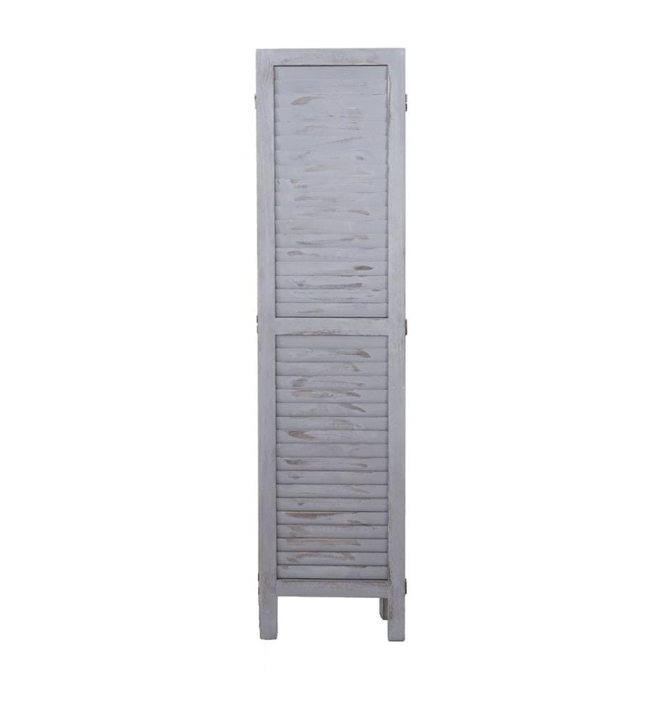 Shabby Chic Paravent 170x160 cm - dunkelgrau