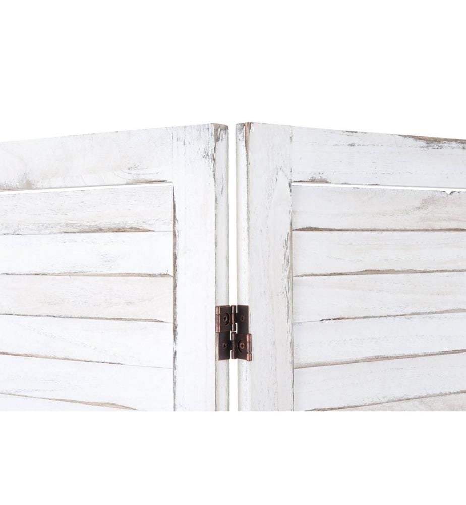 Paravento Shabby Chic 170x240 cm - bianco