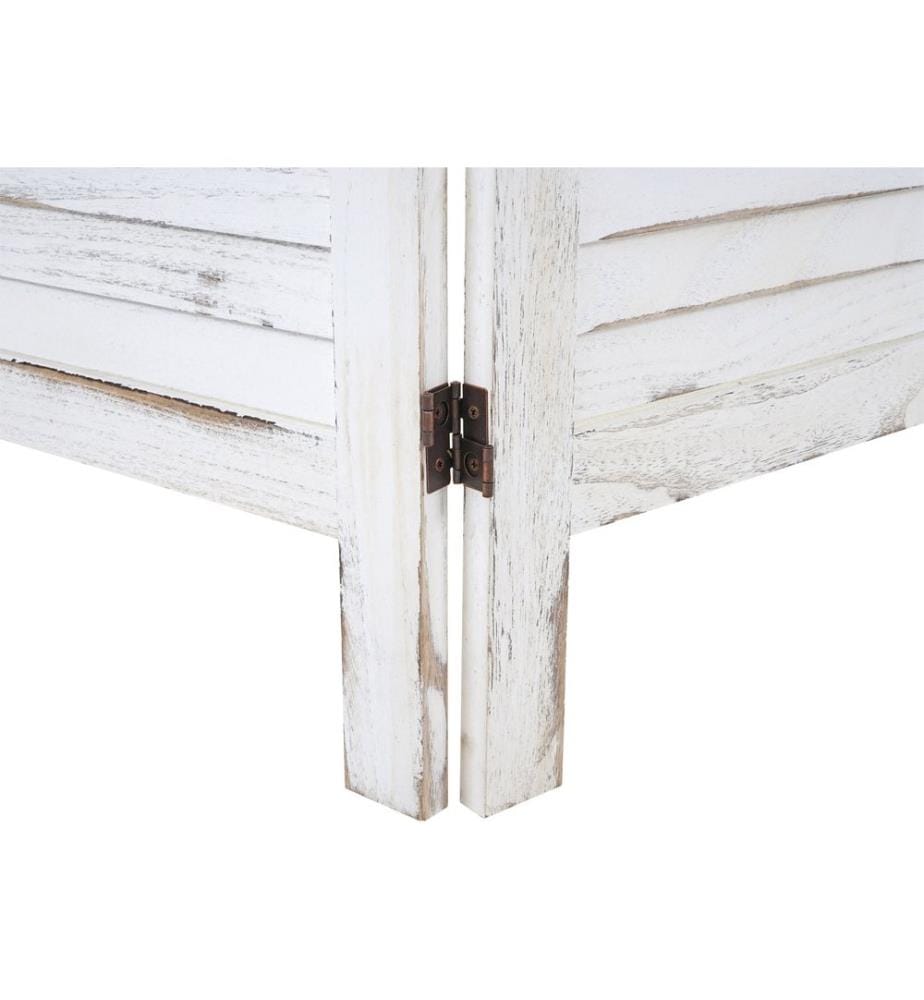 Paravento Shabby Chic 170x240 cm - bianco