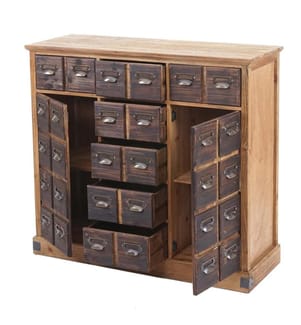Apothekerko mmode Armoire à pharmacie en sapin massif
