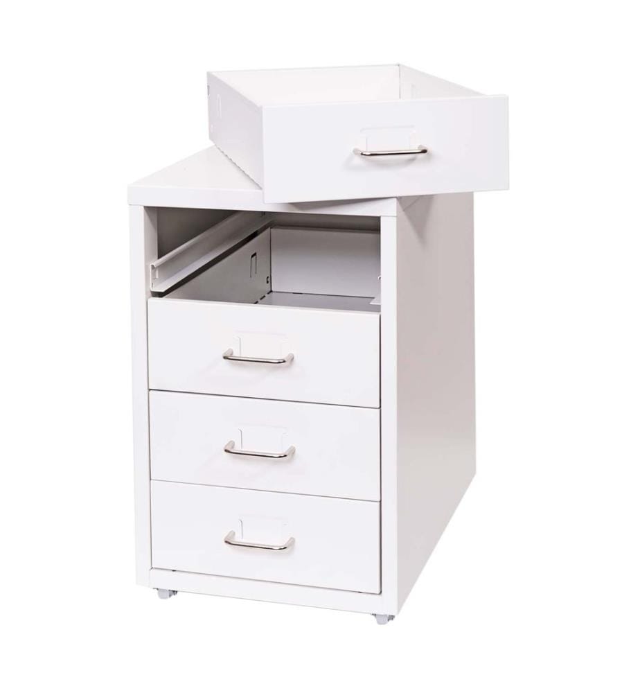Rollcontainer Boston 4 Schubladen 48x28x41 cm weiss