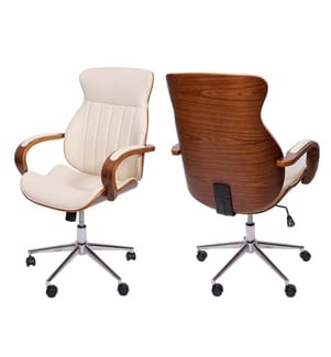 Chaise de bureau Chaise de bureau bois courbé - crème