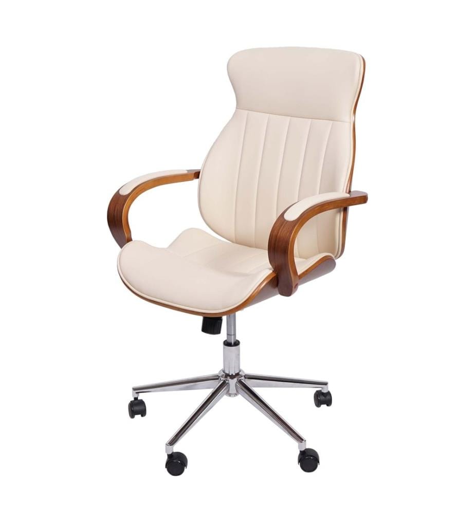 Chaise de bureau Chaise de bureau bois courbé - crème