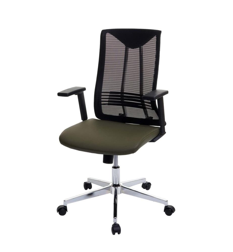 Bürostuhl JAM-J53 ergonomisch Kunstleder olivgrün