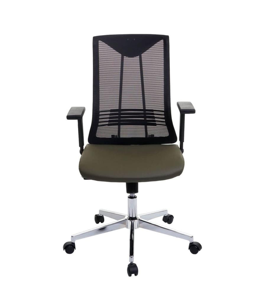Bürostuhl JAM-J53 ergonomisch Kunstleder olivgrün