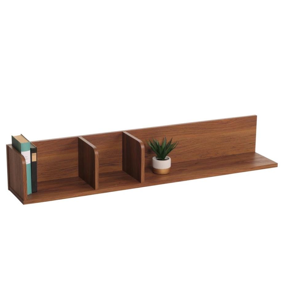 Wall shelf JAM-M48 Floating shelf 3 compartments 20x120x21 cm Mango wood Walnut