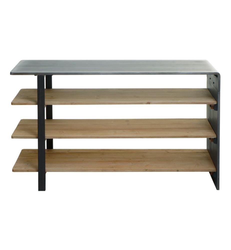 Shelf JAM-L75 Bookcase Sideboard 72x119x40 cm solid wood natural