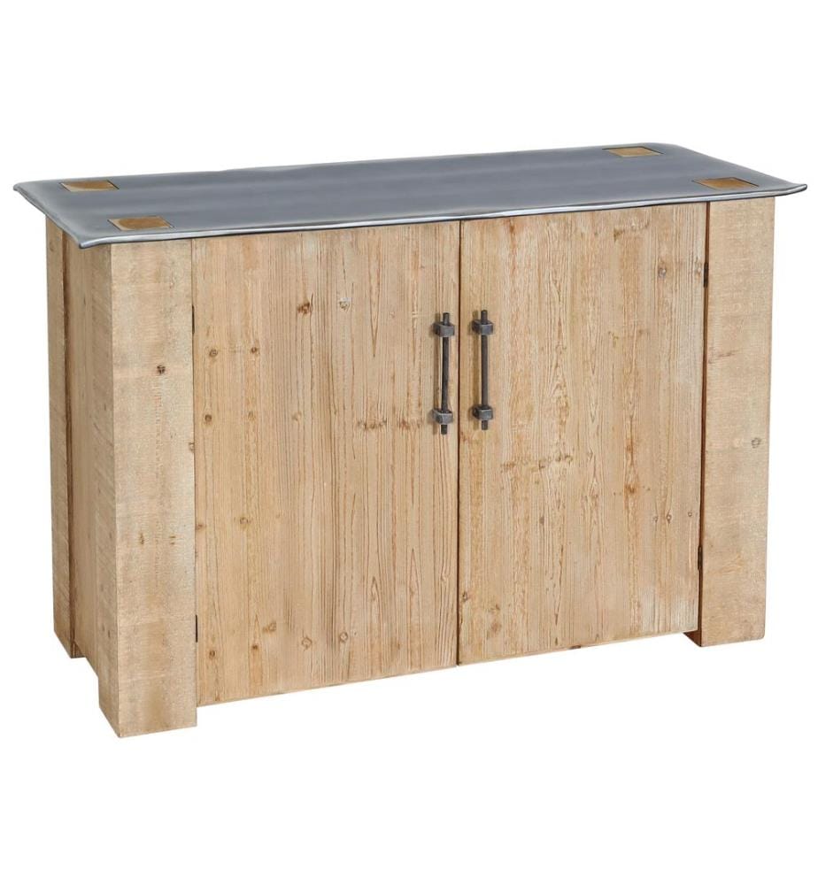 Sideboard Ko mmode Armoire en bois massif industriel 80x120x48 cm