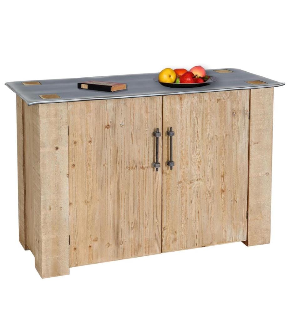 Sideboard Ko mmode Armoire en bois massif industriel 80x120x48 cm