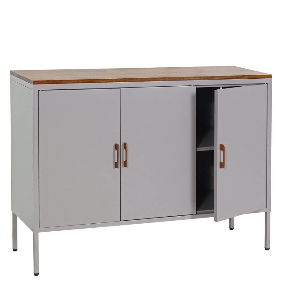 Ko mmode JAM-L84 acier Buffet 3 portes 90x120x40 cm