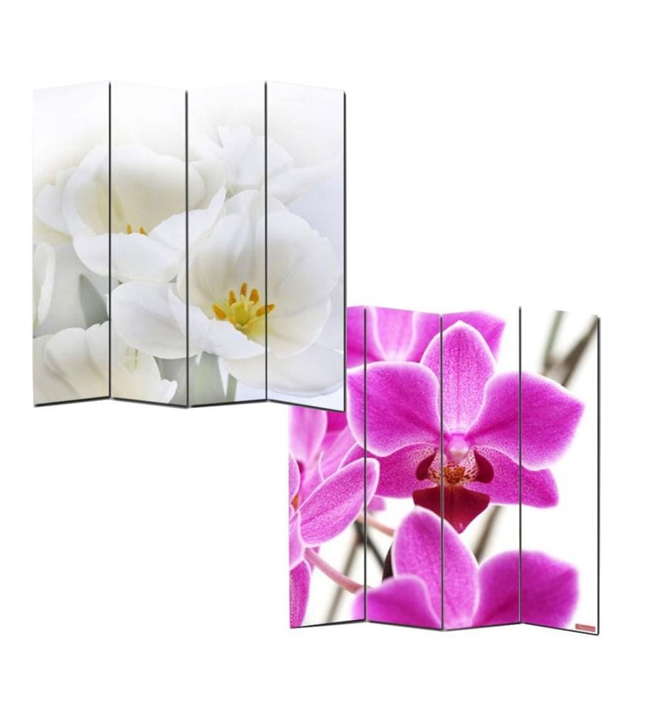 Foto Paravent Paravent Spanische Wand M68 - 180x160 cm Orchidee