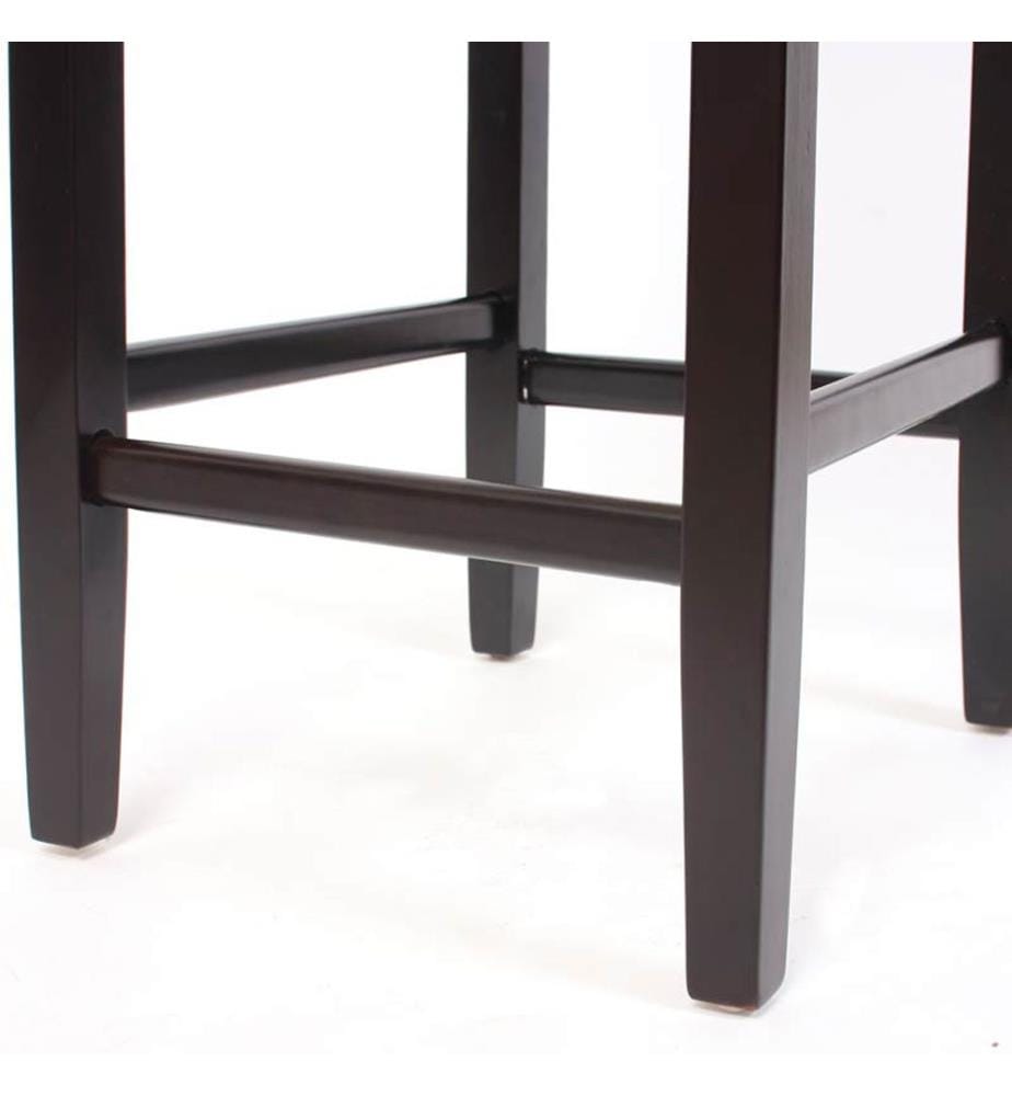 2x Barhocker Barstuhl Kunstleder schwarz, dunkle Füsse