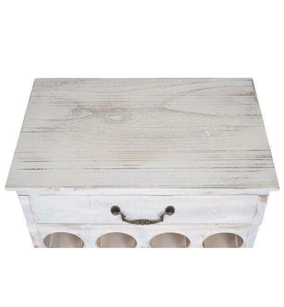 Shabby Chic Weinregal Lucan 20 Flaschen - weiss