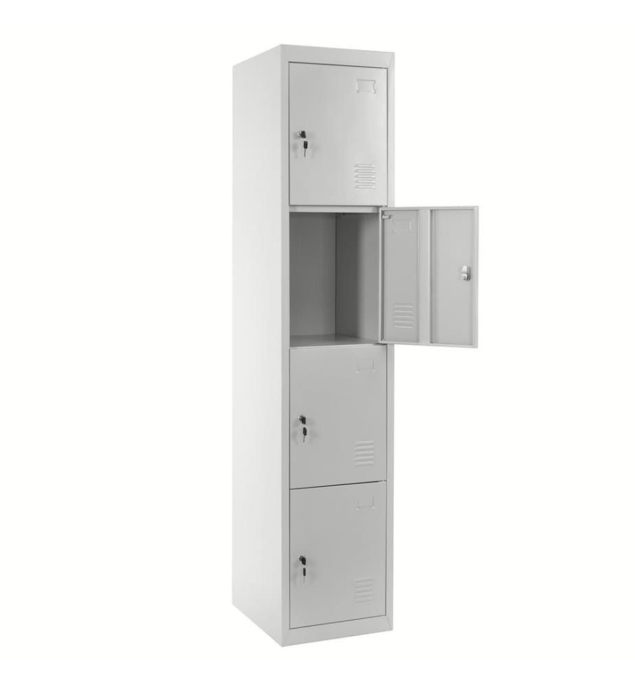 Schliessfach Boston Spind Metall 180x38x45 cm - grau