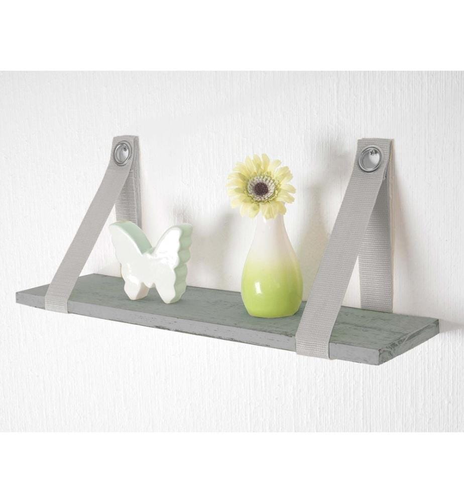 Shabby Wandregal Var Hängeregal 27x50 cm grau