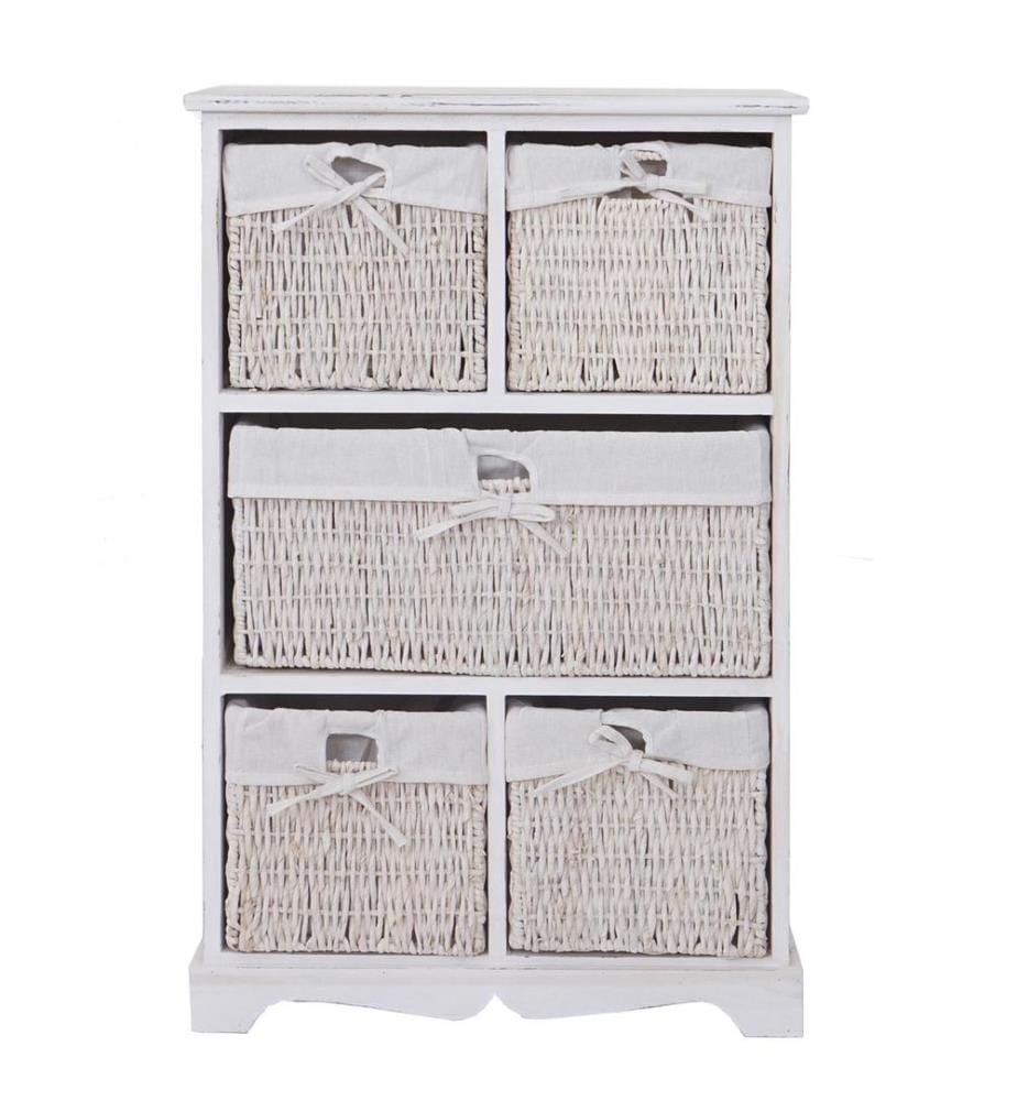 Ko mmode Dundee look shabby 90x60x30 cm - blanc
