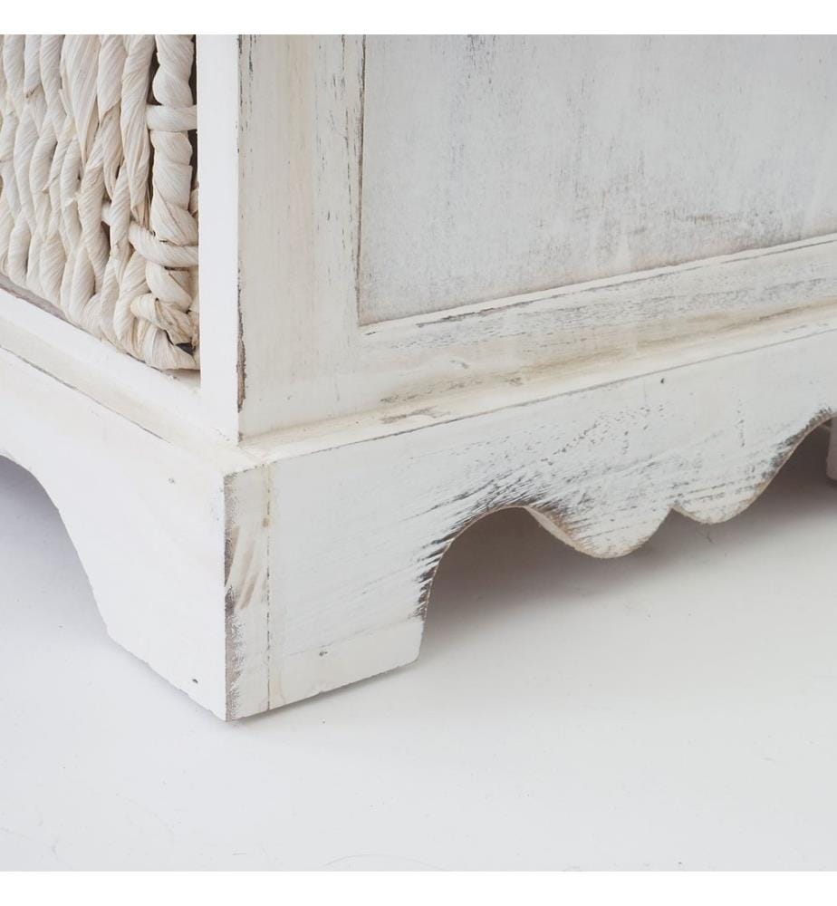Ko mmode Dundee look shabby 90x60x30 cm - blanc
