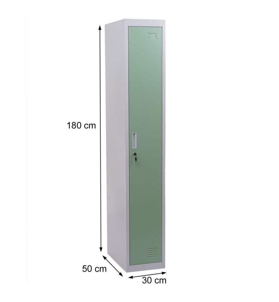 Spind Kleiderspind Personalschrank 180x30x50 cm mint-grün