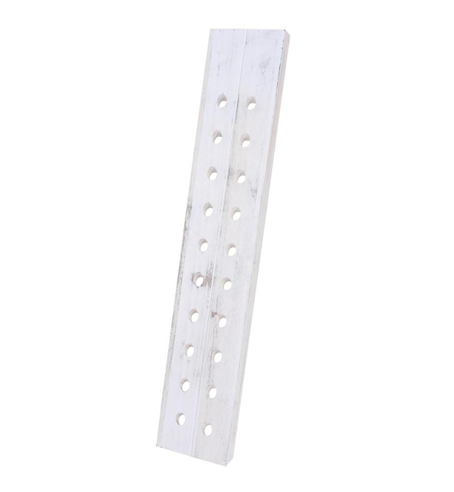 Decorative shaking board wine rack for 20 bottles Shabby white