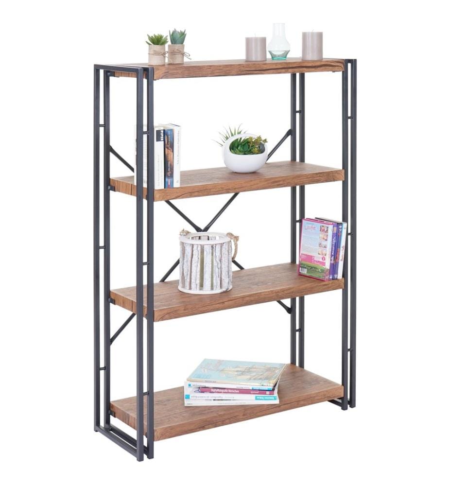 Bücherregal Dohna 121x80 cm 4 Ebenen Wildeiche