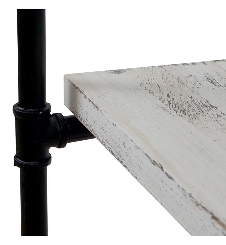 Étagère au design industriel actuel - blanc