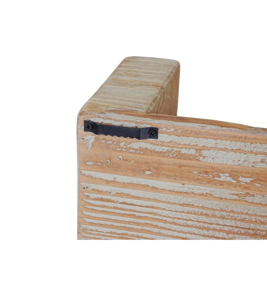 Scaffale a muro Scaffale da appendere, legno massiccio di abete rustico - 60 cm