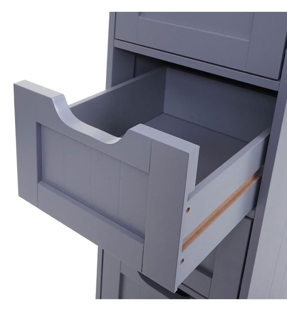 Vintage Ko mmode Nostalgie 4 cassetti 80x30x26 cm grigio