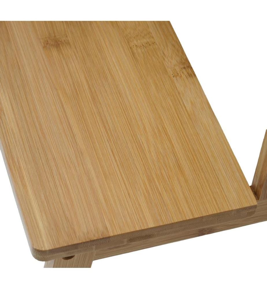 Tritt Leiter Tritthocker Trittbank Holzhocker Bambus 43x47x38 cm