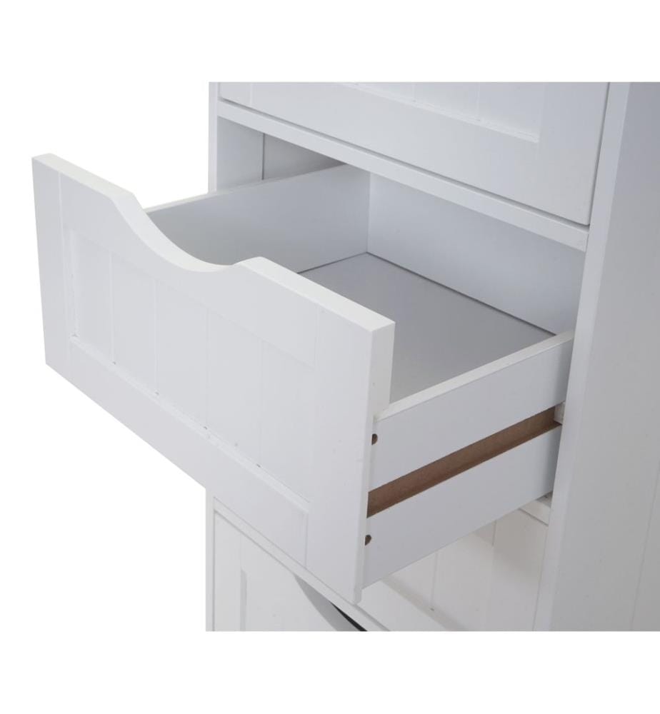 Vintage Ko mmode Nostalgie 5 cassetti 100x40x35 cm bianco