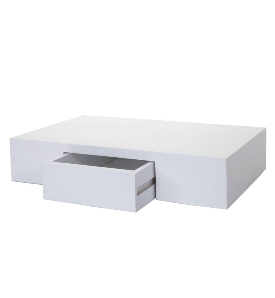 Wandregal Oise Regal mit Schublade 40 cm weiss