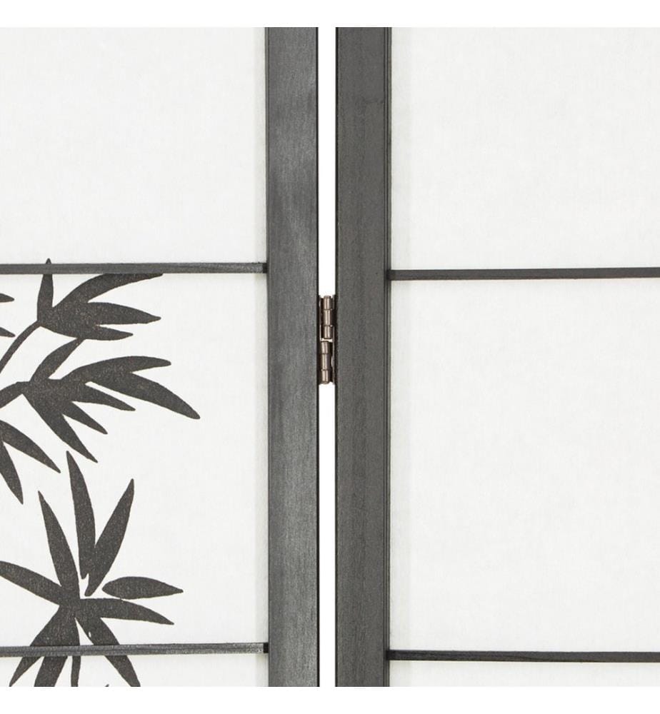 Divisorio in legno 4 pezzi nero