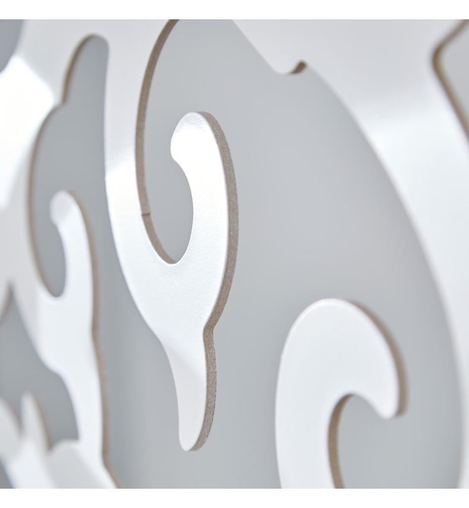 Divisorio in legno a 4 elementi, bianco