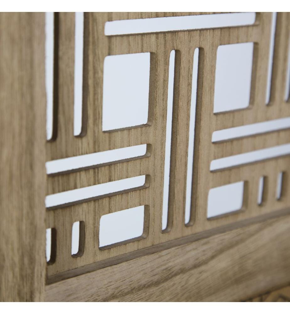 Divisorio in 3 pezzi in legno naturale