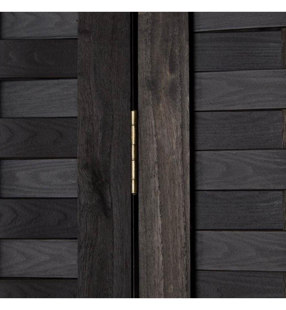 Divisorio in legno a 3 pezzi nero