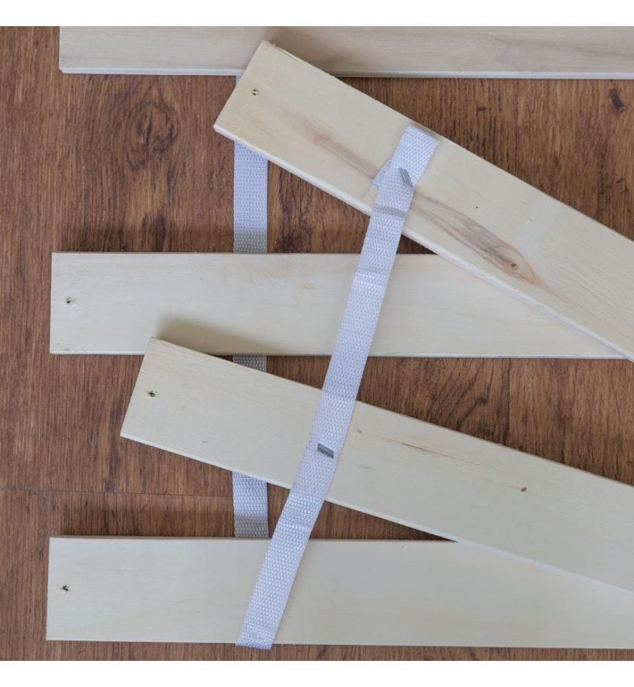 Roll-up slatted frame 140x200 cm pine