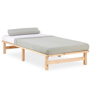 Letto in pallet Letto in legno 90x200 cm in legno massiccio naturale