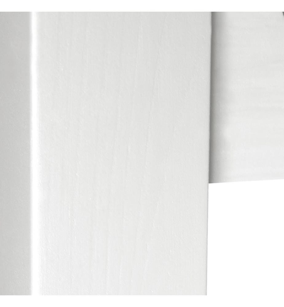 Lit en bois sur palette 90x200 cm bois massif blanc