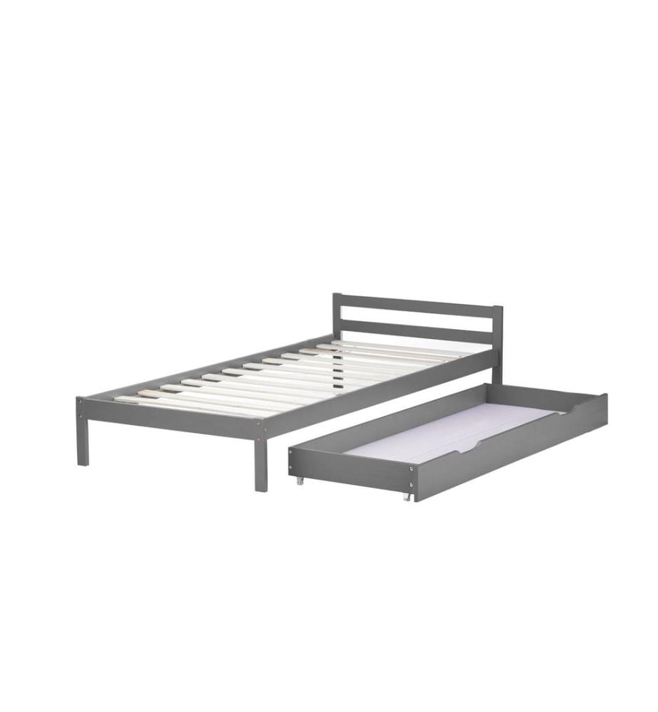 Tiroir de lit avec roulettes 173x63x16 cm Gris
