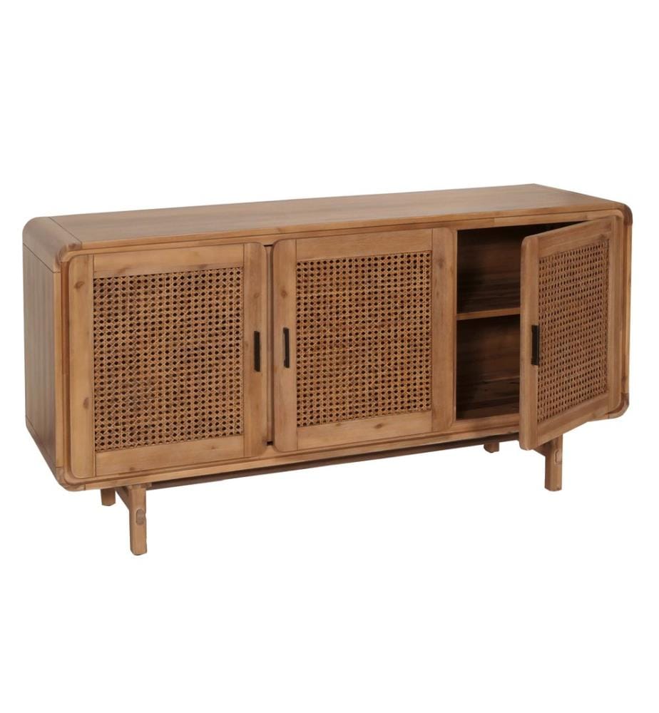 Buffet Highboard rotin acacia massif 82x160x45 cm