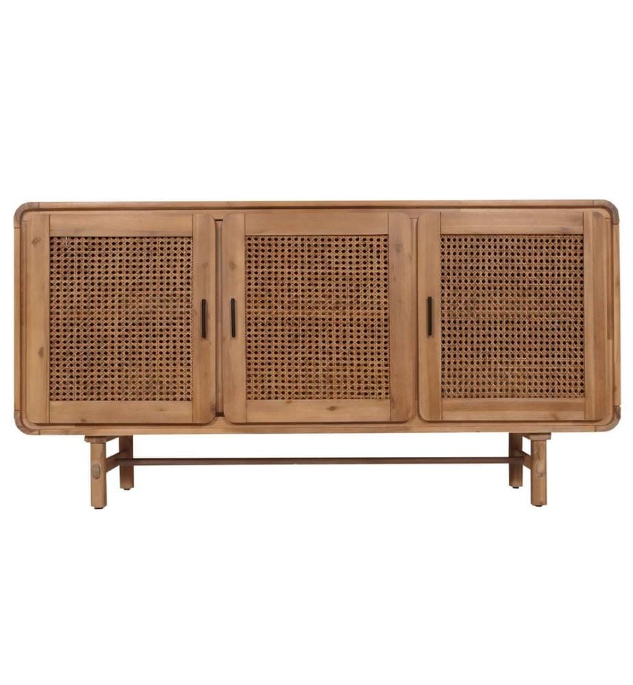 Buffet Highboard rotin acacia massif 82x160x45 cm