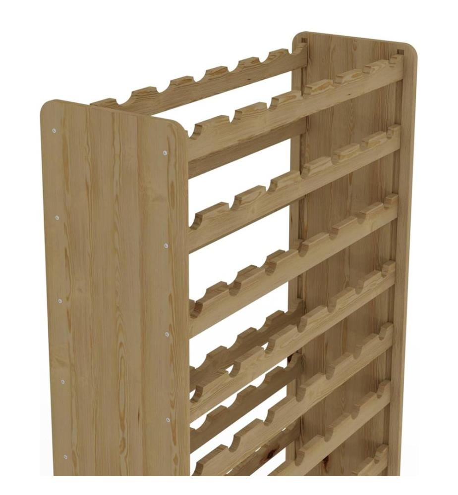 Wine rack for 91 bottles natural
