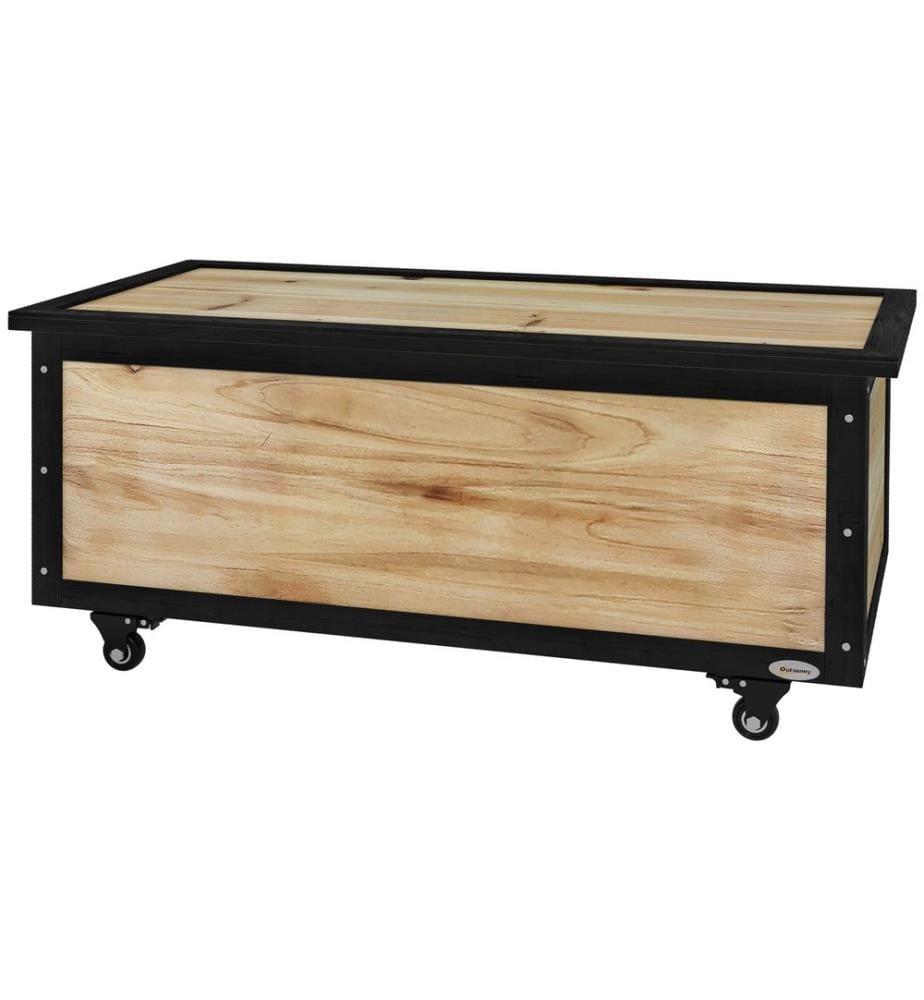 Cassetta da giardino in legno 121L 100x50x43 cm