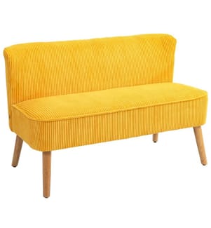 2-Sitzer Sofa 117x56.5x77 cm Gelb