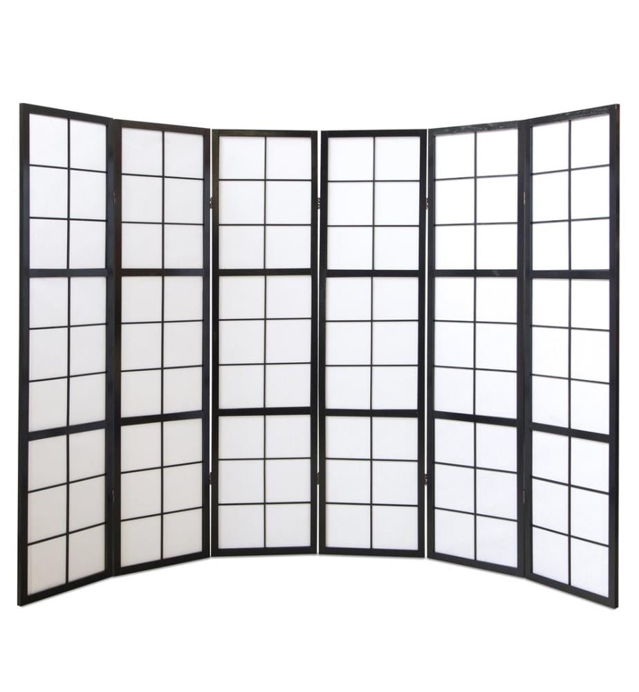 Divisorio in legno 6 pezzi nero