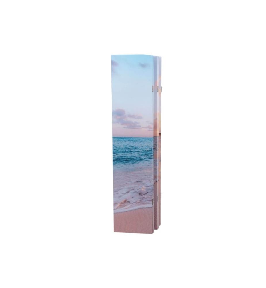 Divisorio per ambienti con schermo fotografico certificato FSC 180x244 cm Ocean