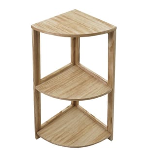 Scaffale ad angolo JAM-K44 Scaffale in piedi 80x37x37 cm MDF marrone naturale