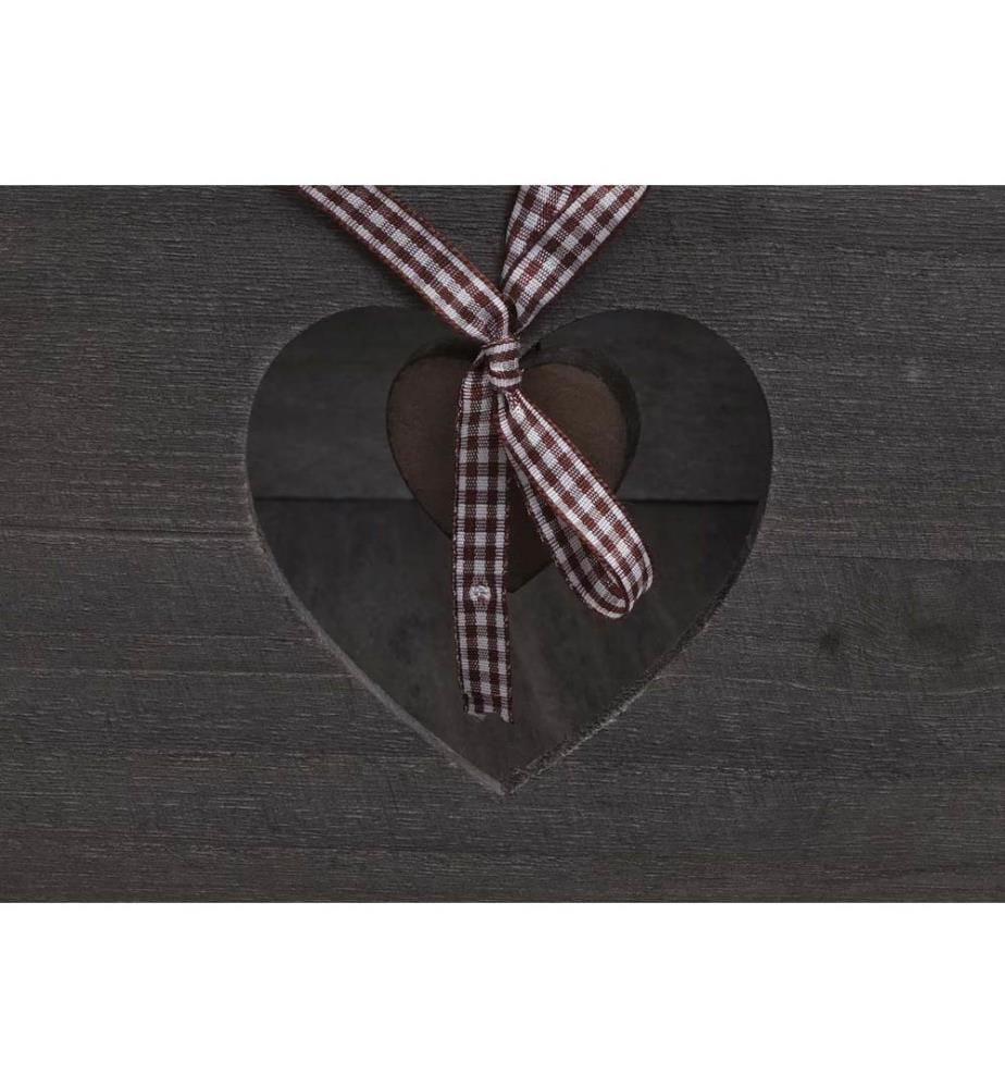 Shabby Ko mmode Forli 4 tiroirs avec coeurs