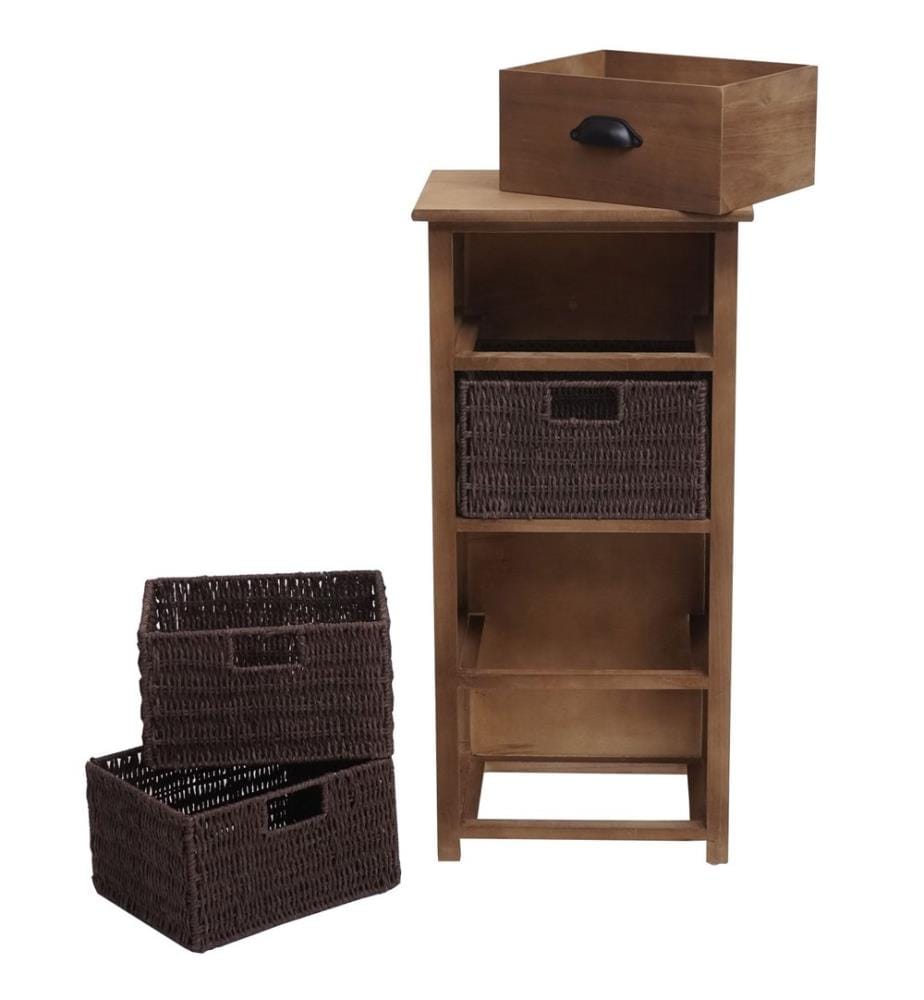 Ko mmode JAM-K84 con cesti in legno FSC naturale marrone scuro
