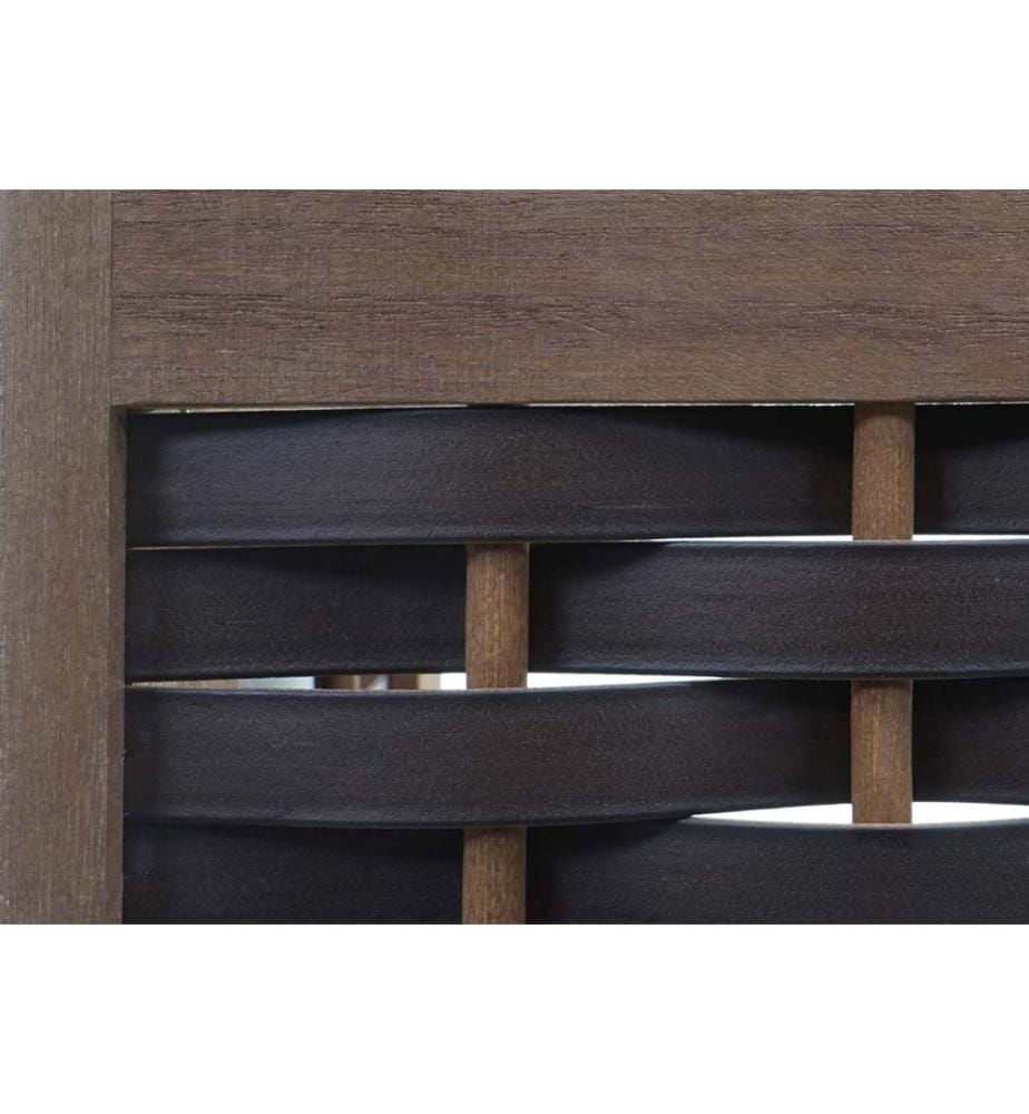Shelf JAM-K86 Standing shelf foldable 110 cm wickerwork dark brown